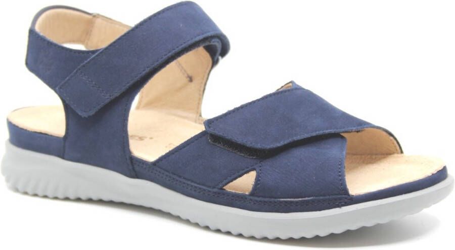 Hartjes 132.1116 99 65.65 Blauwe dames sandalen met klittenband sluiting