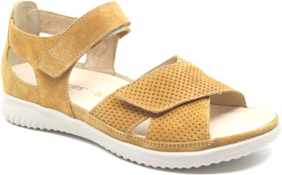 Hartjes 132.1120 99 50.50 Cognacbruin Dames Sandalen met dichte hiel