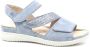 Hartjes 132.1135 34 43.42 Lichtblauwe dames sandalen met klittenband sluiting - Thumbnail 1