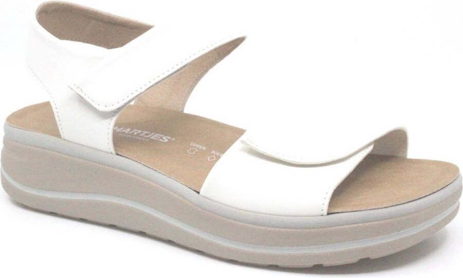 Hartjes Stijlvolle sandalen voor zomerse dagen White Dames