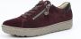 Hartjes 162.1401 34 10.10 Bordeaux kleurige dames sneakers met rits - Thumbnail 3