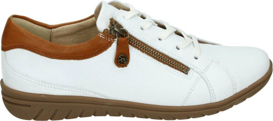 Hartjes 82662 Volwassenen Dames veterschoenen Kleur: Wit beige