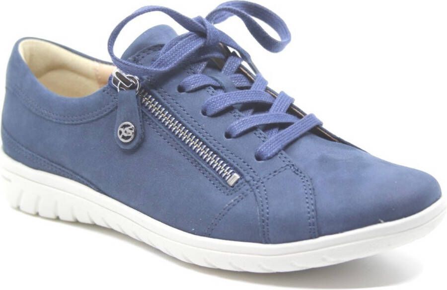 HARTJES Lage Sneakers Dames 162.0892 Maat: 37 Materiaal: Suède Kleur: Blauw