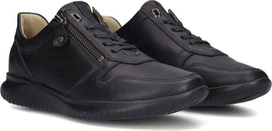 HARTJES Lage Sneakers Dames 162.1105 99 Maat: 38 Materiaal: Leer Kleur: Zwart