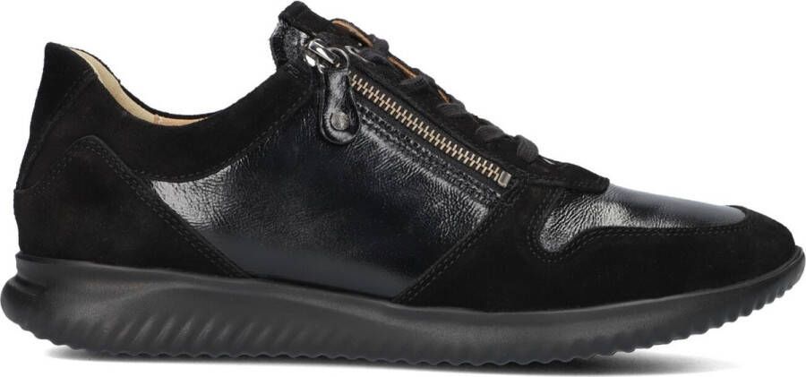 HARTJES Lage Sneakers Dames 162.1128 Maat: 38 Materiaal: Leer Kleur: Zwart