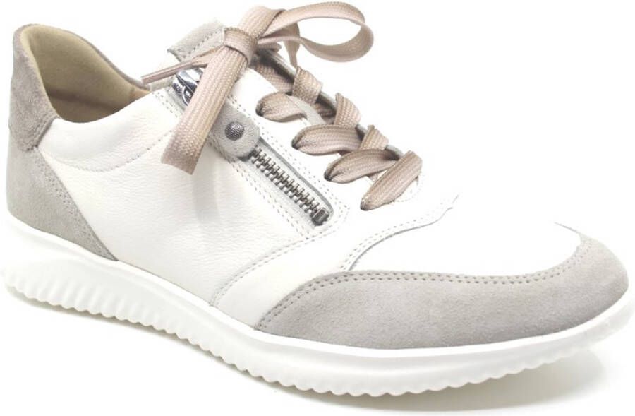 Hartjes 162.1144 162.1144 31 32.32 Beige combi sneaker met rits wijdte G