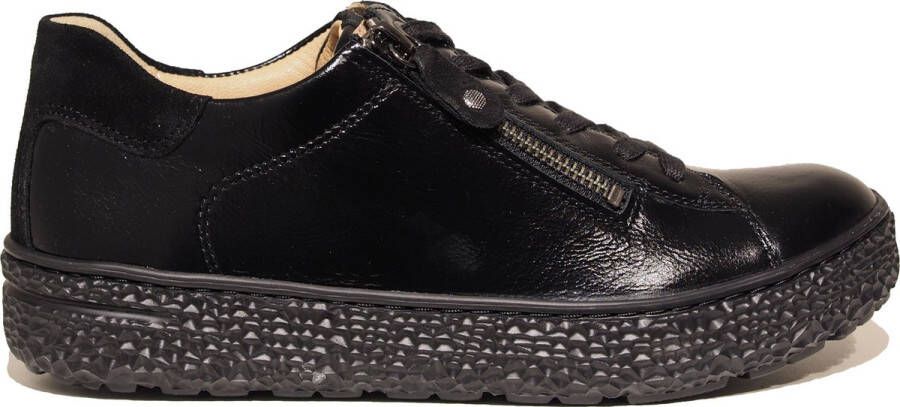 HARTJES Lage Sneakers Dames 162.1401 Lak Maat: 37 5 Materiaal: Leer Kleur: Zwart