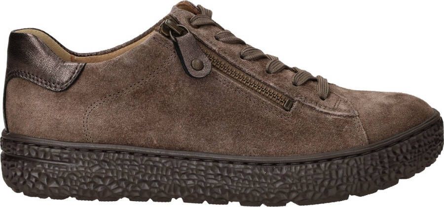 HARTJES Sneakers Combi Met Hiel Suede H Ls Sneaker Maat: 43 Materiaal: Suède Kleur: Taupe