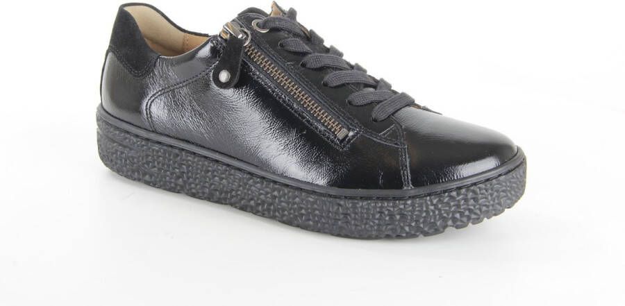 HARTJES Lage Sneakers Dames 162.1401 Lak Maat: 42 5 Materiaal: Leer Kleur: Zwart
