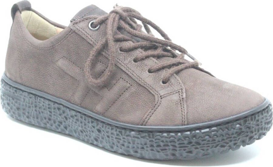 Hartjes 162.1426 21 77.77 Bruine chroomvrije dames sneakers wijdte H