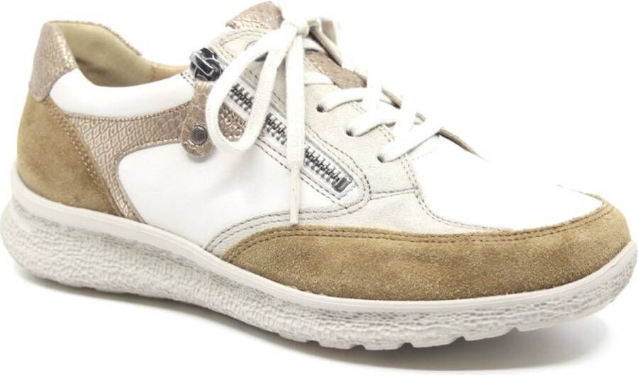 Hartjes 162.1608 34 07.32 Beige combi sneaker wijdte K