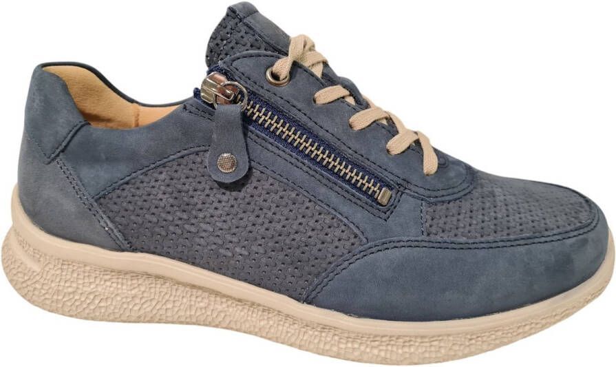 HARTJES Lage Sneakers Dames Rap Maat: 42 Materiaal: Nubuck Kleur: Blauw