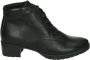 Hartjes 172.0132 99~~~~~~~~~~~~~~~~~~~ Hoge sneakersVeterlaarzenDames veterschoenenDames sneakersHalf-hoge schoenen Zwart - Thumbnail 1