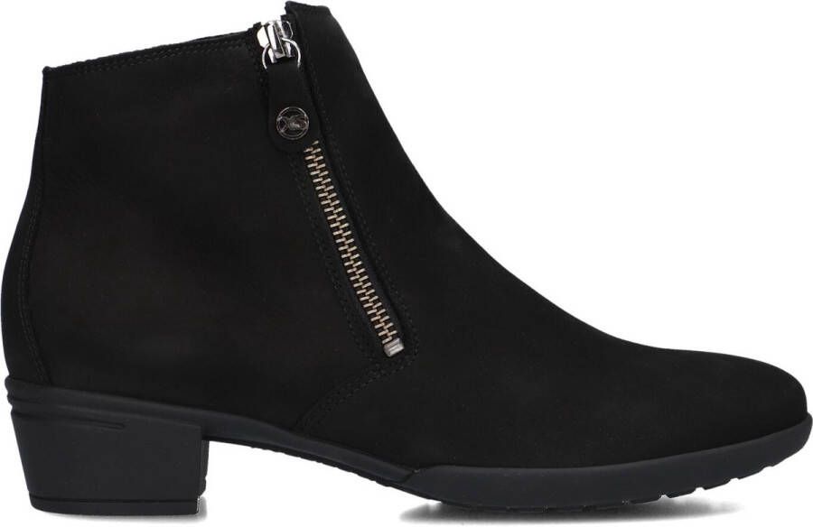 HARTJES Enkellaarsjes Dames 172.0173 City Boot Maat: 38 5 Materiaal: Suède Kleur: Zwart