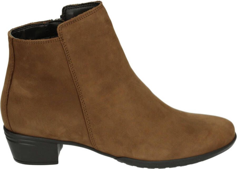 HARTJES Enkellaarsjes Dames 172.0197 Maat: 42 5 Materiaal: Nubuck Kleur: Cognac