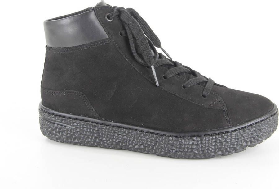 HARTJES Hoge Sneakers Dames Nub Mid Sneaker Maat: 37 Materiaal: Suède Kleur: Zwart