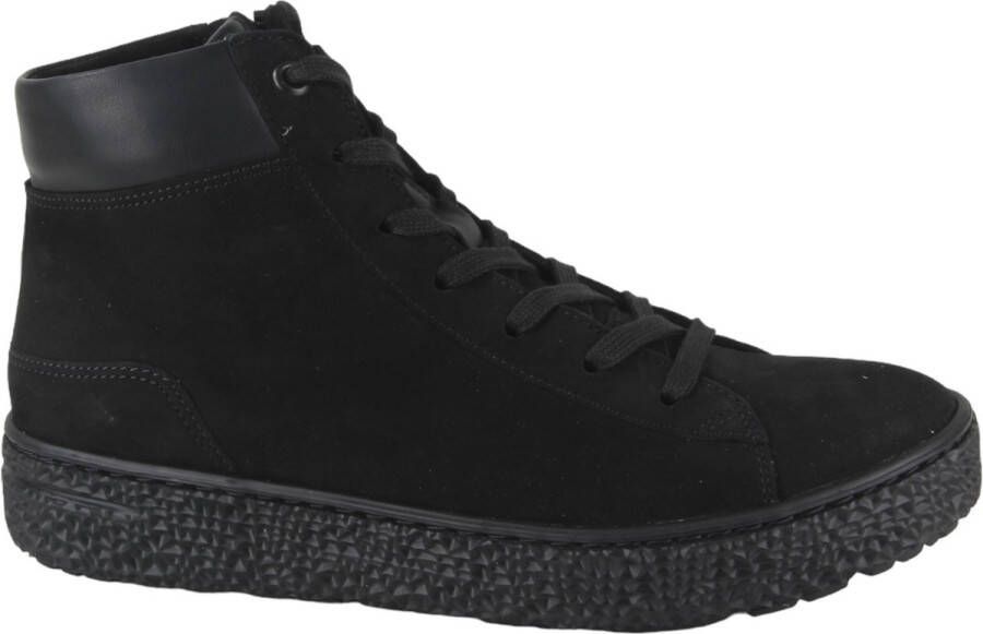 HARTJES Hoge Sneakers Dames Nub Mid Sneaker Maat: 43 Materiaal: Suède Kleur: Zwart