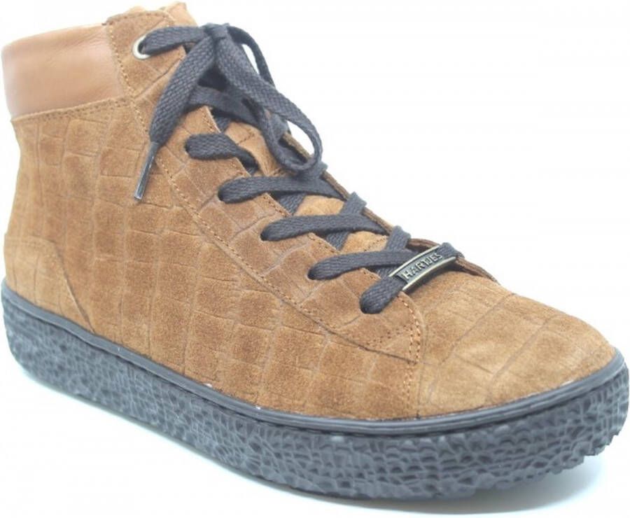 Hartjes 172.1419 99 53.53 Cognacbruine dames veterboots wijdte H - Foto 1