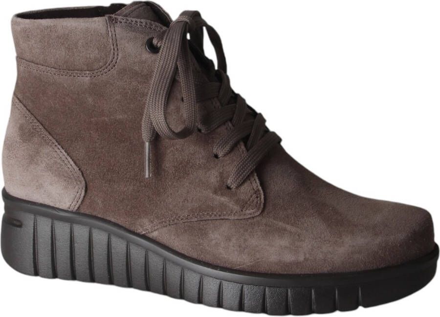 Hartjes 172.2202 30~~~~~~~~~~~~~~~~~~~ Hoge sneakersVeterlaarzenDames veterschoenenDames sneakersHalf-hoge schoenen Taupe