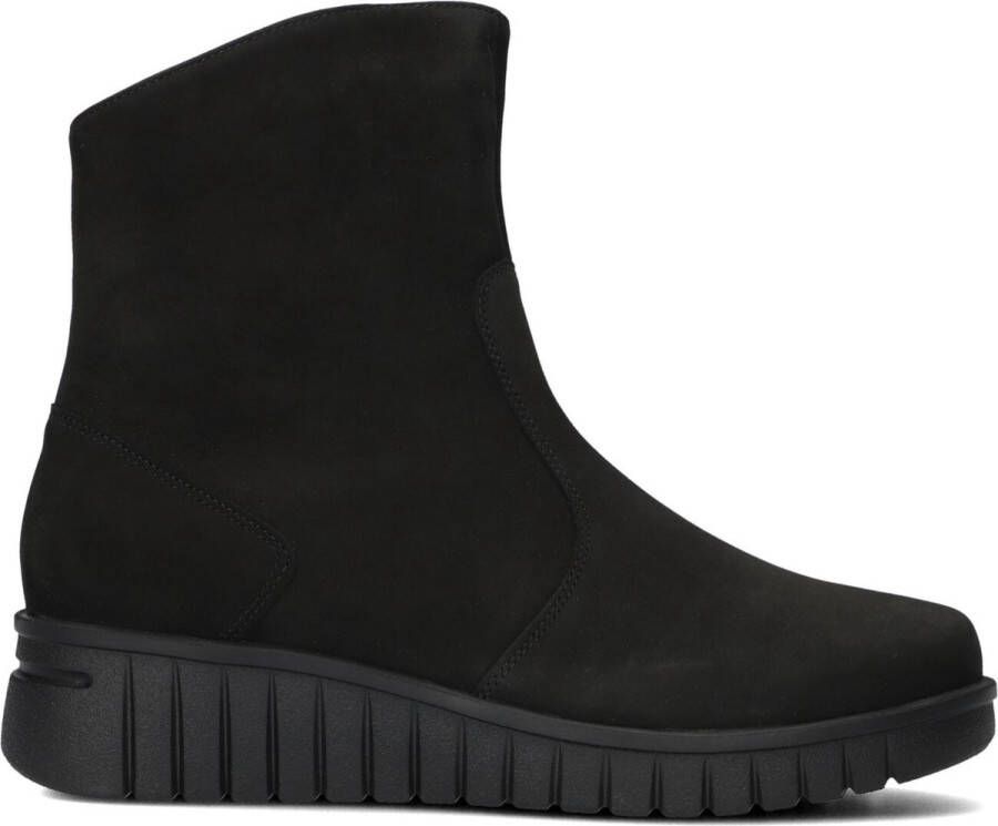 HARTJES Enkelboots Dames Nub H Booty Maat: 38 5 Materiaal: Nubuck Kleur: Zwart