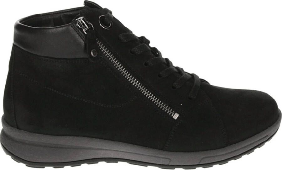 Hartjes 53972~~~~~~~~~~~~~~~~~~~~~~~~~ Hoge sneakersVeterlaarzenDames veterschoenenDames sneakersHalf-hoge schoenen Zwart