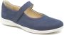 Hartjes 162.2102\20 65.00 Blauwe dames bandschoenen wijdte G - Thumbnail 1