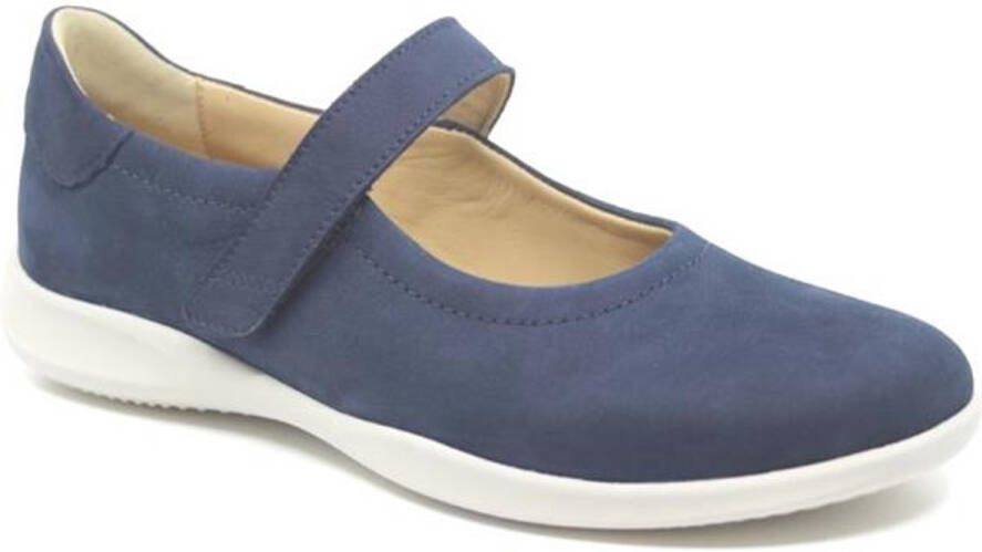 Hartjes 162.2102\20 65.00 Blauwe dames bandschoenen wijdte G