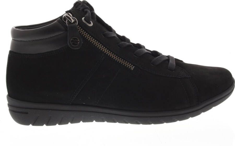 HARTJES Hoge Sneakers Dames 172.0836 Casual Boot Maat: 36 Materiaal: Nubuck Kleur: Zwart