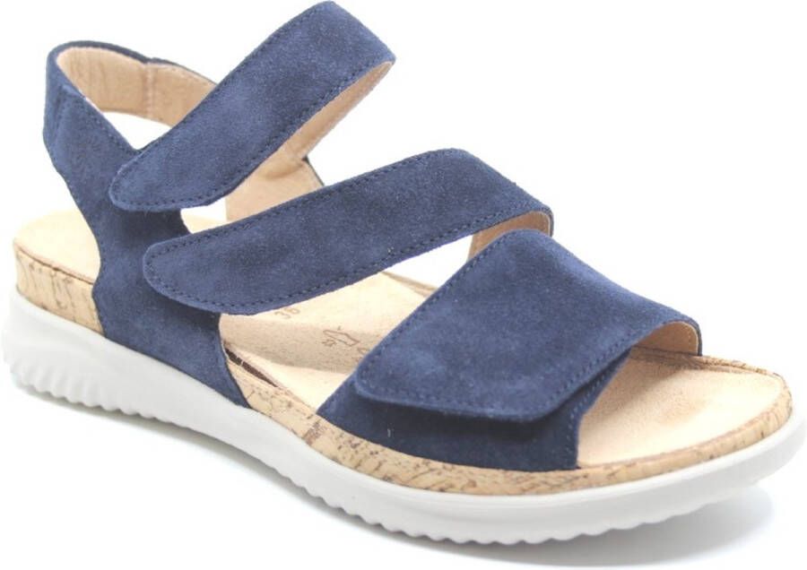 Hartjes 132.1135 73 33.47 Blauwe Dames Sandalen wijdte G