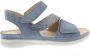 Hartjes 132.1135 34 43.42 Lichtblauwe dames sandalen met klittenband sluiting - Thumbnail 1