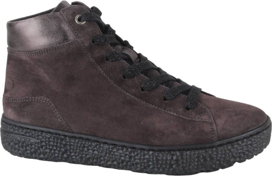HARTJES Hoge Sneakers Dames Combi Mid H Sneaker Maat: 41 5 Materiaal: Suède Kleur: Bruin