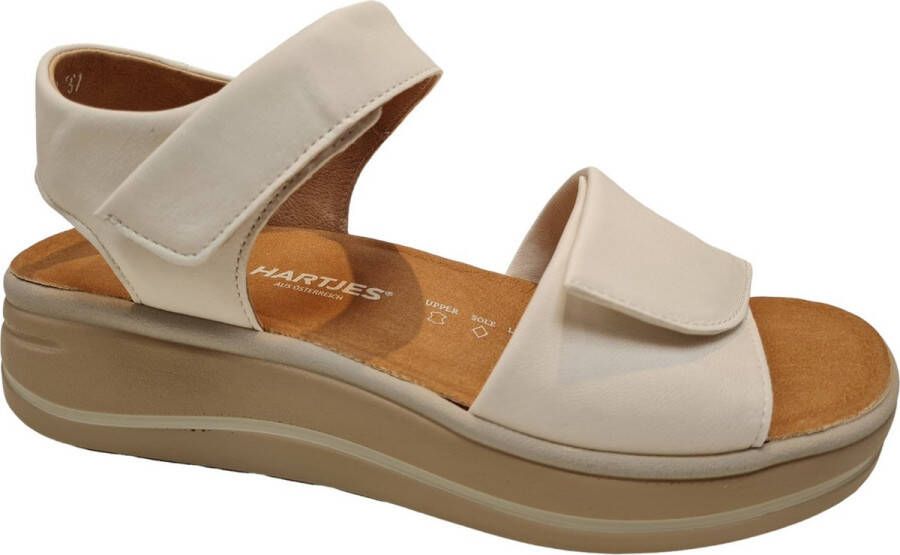 Hartjes Stijlvolle sandalen voor zomerse dagen White Dames