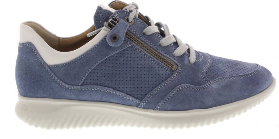 Hartjes Sneakers Dames Lage sneakers Damesschoenen Suède 112062 Jeans blauw - Foto 2
