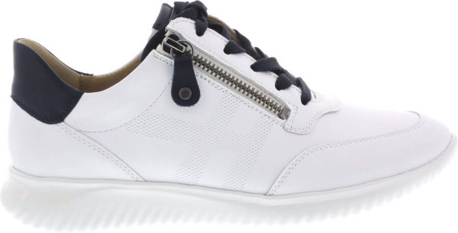 Hartjes 162.1138 witte sneaker met rits en uitneembaar voetbed