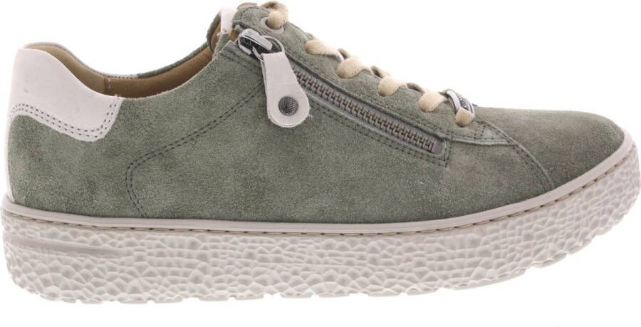 HARTJES Lage Sneakers Dames Phil Maat: 41 Materiaal: Suède Kleur: Groen