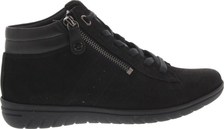 HARTJES Hoge Sneakers Dames 172.0836 Maat: 36 Materiaal: Nubuck Kleur: Zwart