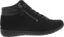 HARTJES Hoge Sneakers Dames 172.0836 Maat: 36 Materiaal: Nubuck Kleur: Zwart - Thumbnail 1
