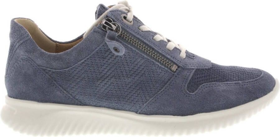 Hartjes 162.1121 34 23.23 Jeansblauwe dames sneaker wijdte G