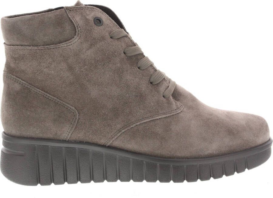 Hartjes 172.2202 30~~~~~~~~~~~~~~~~~~~ Hoge sneakersVeterlaarzenDames veterschoenenDames sneakersHalf-hoge schoenen Taupe