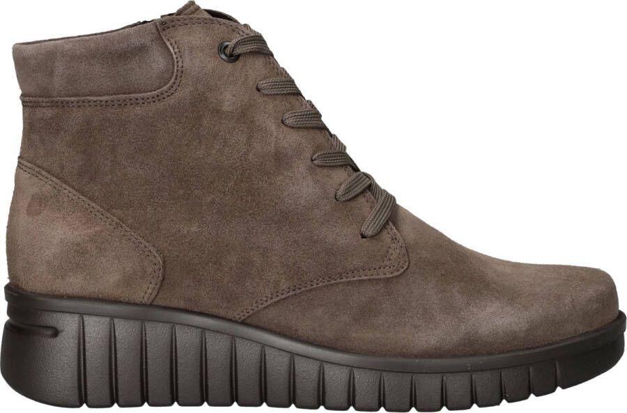 Hartjes 172.2202 30~~~~~~~~~~~~~~~~~~~ Hoge sneakersVeterlaarzenDames veterschoenenDames sneakersHalf-hoge schoenen Taupe