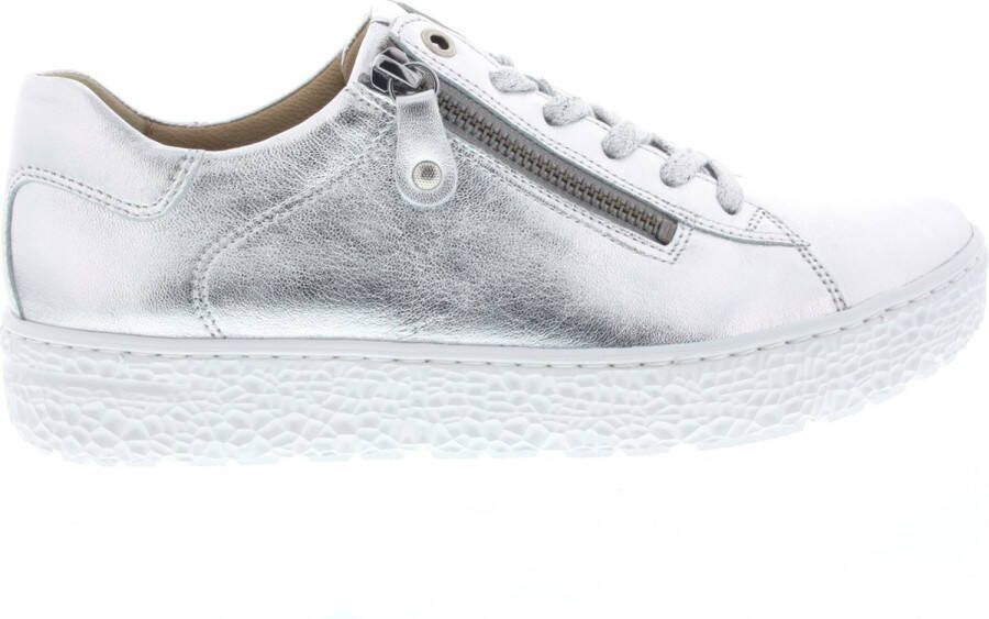 HARTJES Lage Sneakers Dames 162.1402 Maat: 42 5 Materiaal: Leer Kleur: Zilver