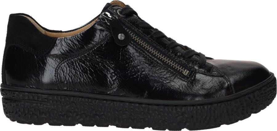 Hartjes Dames Veterschoenen Phil Shoe Schwarz Lack Zwart