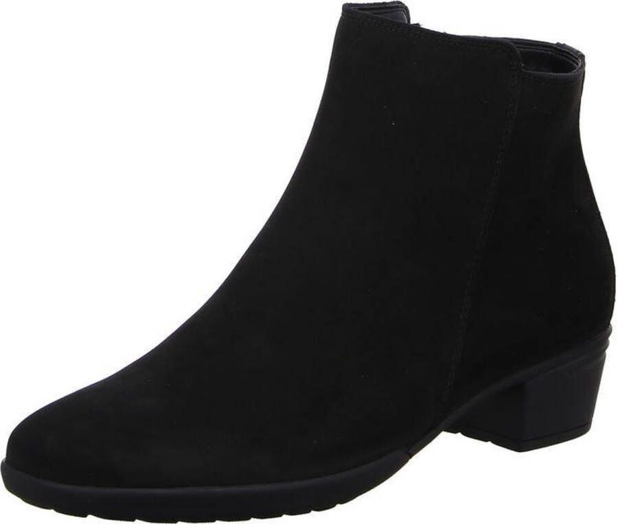 HARTJES Enkellaarsjes Dames 172.0197 Maat: 39 5 Materiaal: Nubuck Kleur: Zwart