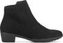 HARTJES Enkellaarsjes Dames 172.0197 Maat: 41 Materiaal: Nubuck Kleur: Zwart - Thumbnail 1