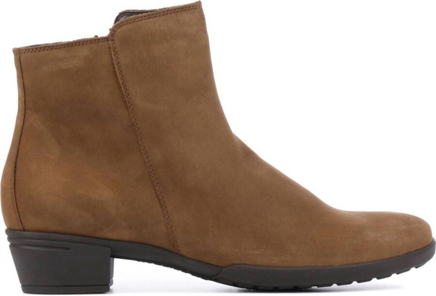 HARTJES Enkellaarsjes Dames 172.0197 Maat: 41 5 Materiaal: Nubuck Kleur: Cognac