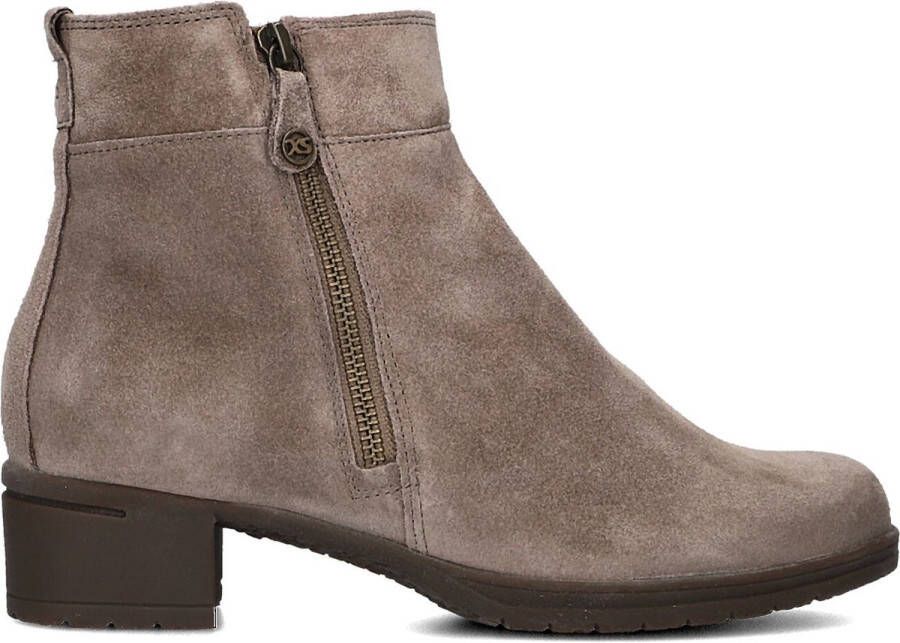 HARTJES Enkelboots Dames H Rits Booty Maat: 43 Materiaal: Suède Kleur: Taupe
