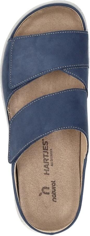 Hartjes 122.1221 20 48.00 H Slippers Blauw Nubuck Dames Breedtemaat H 100% Chroomvrij Blauw - Foto 5