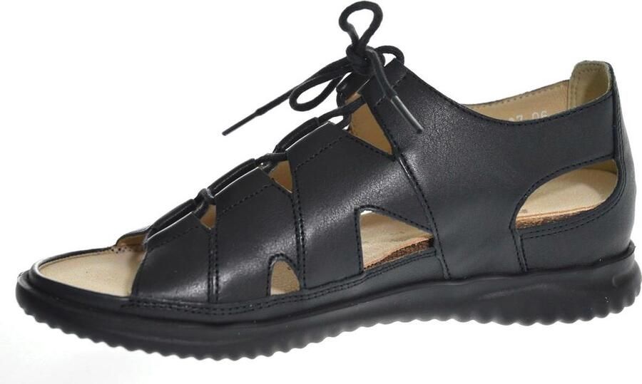 Hartjes 132.1114 99~~~~~~~~~~~~~~~~~~~ Platte sandalenDames Sandalen Zwart