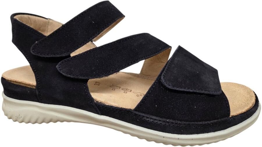 Hartjes 132.1135 30 47.00 Sandalen Blauw Suede Dames Breedtemaat G Blauw - Foto 2