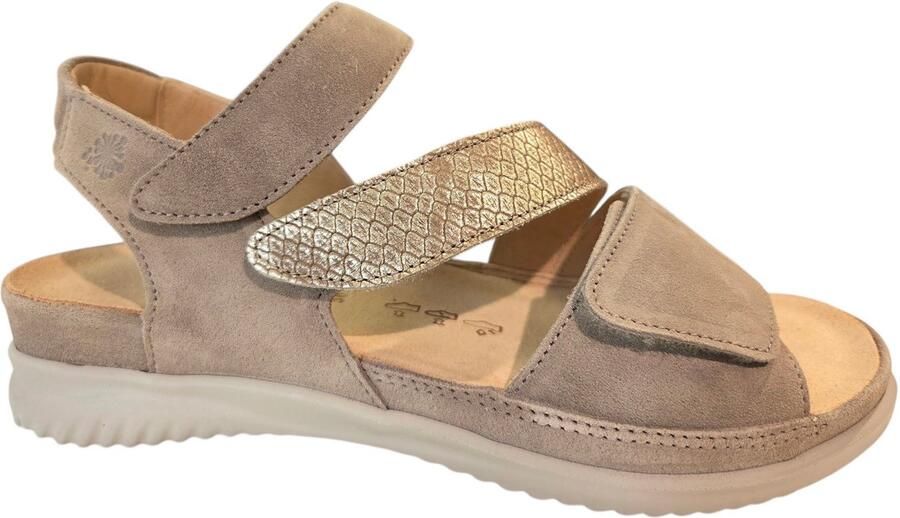 Hartjes 132.1135 34 26.40 Sandalen Beige Suede Dames Breedtemaat G Beige - Foto 2